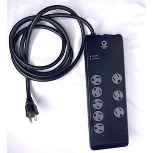 Power Gear 8-Outlet Surge Protector 2100J 7FT Cord Strip Black - Used